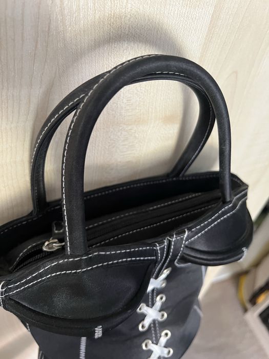Corset bag gothic baddie y2k чорна сумка корсет бюст