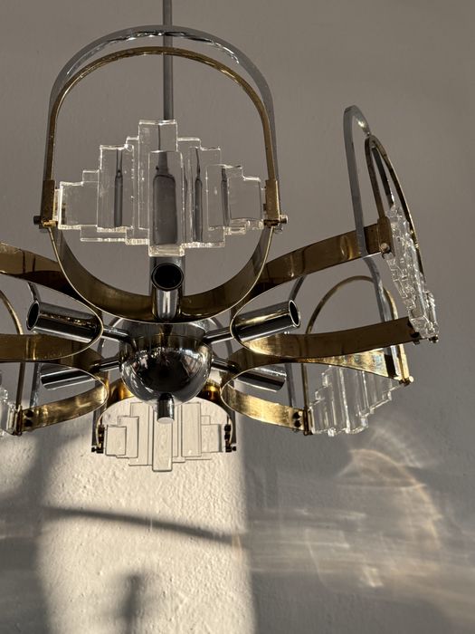 Włoska lampa wisząca vintage – Gaetano Sciolari