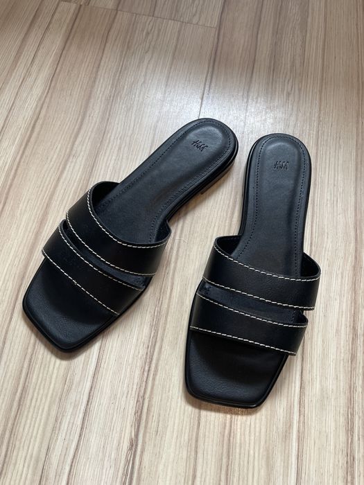 H&M klapki, nowe / 39, ale dobre na 40 !!