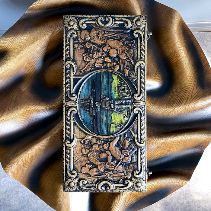 Люкс! Нарди на Подарунок  для справжнього Українця Нарди ручної роботи