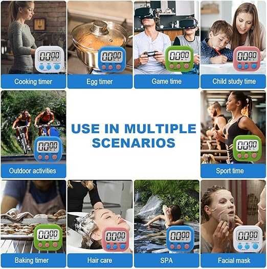 Minutnik KUCHENNY ZEGAR ELEKTONICZNY do Kuchni Magnes Cyfrowy Timer