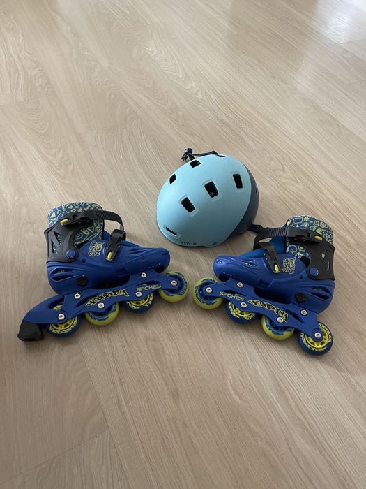 Rolki Spokey 30-33 regulowane + kask