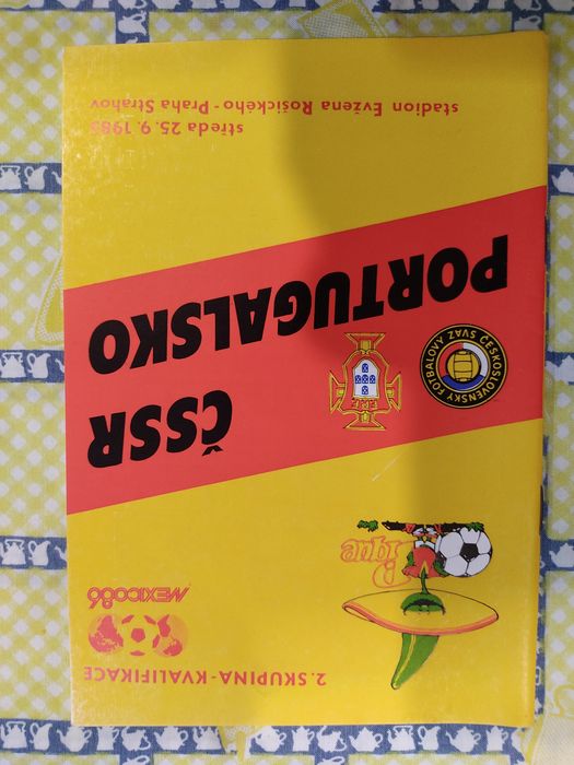 Programa Checoslováquia Portugal 1985