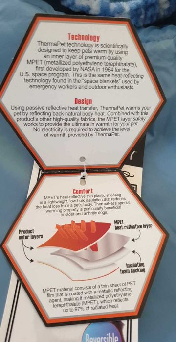 Kurtka dla psa ocieplana nieprzemakalna na polarze roz. XL niebieska