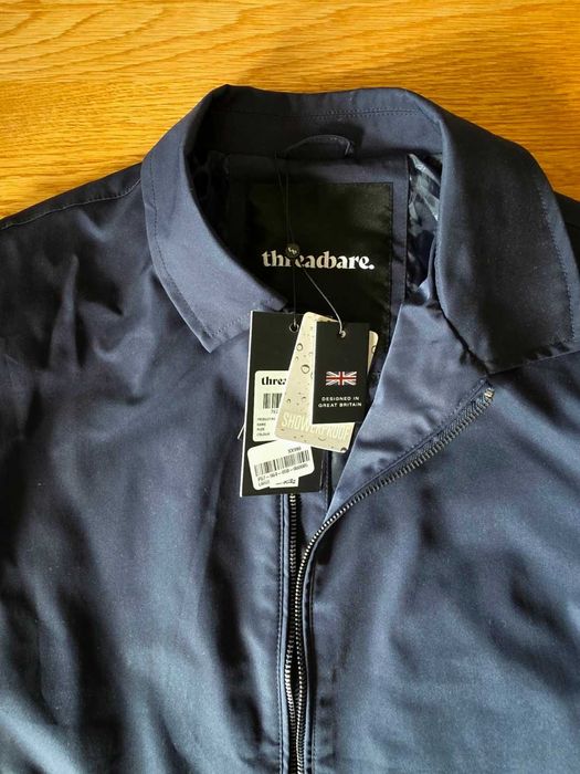 Kurtka męska Threadbare Roz -L nowa nie przemakająca ciemny granat