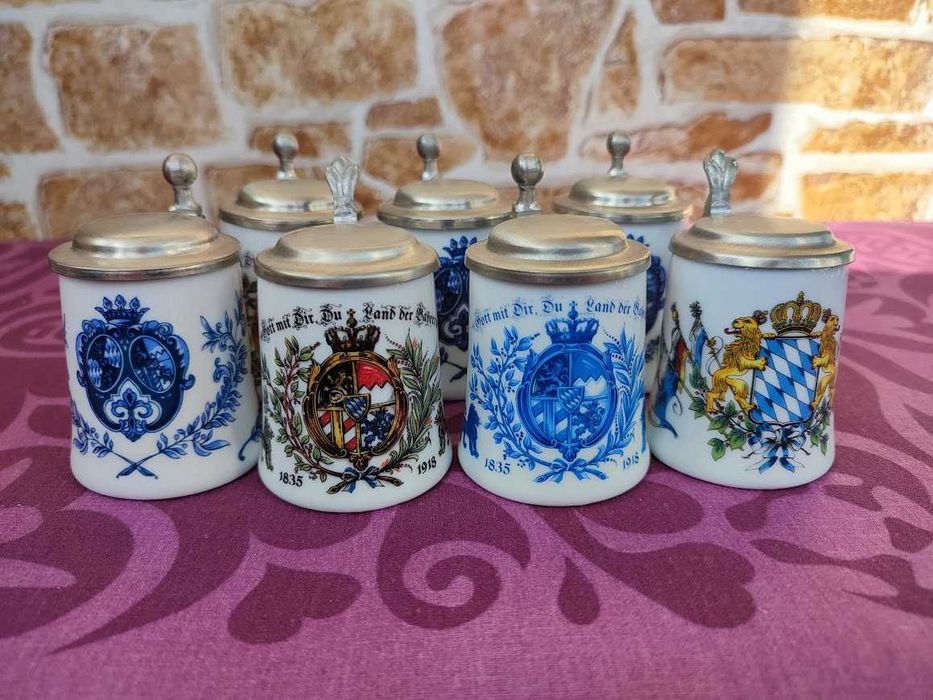 Порцелянові мінікухлі з кришкою з харчового олова. Німеччина KUHR 50мл