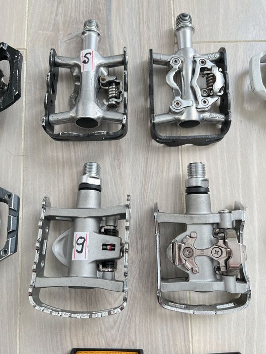 Вело Shimano Педали Контакты Полуконтакы SPD Шипы Накладки Шатуны