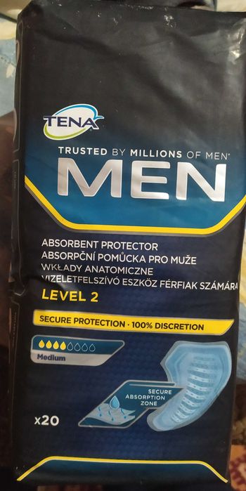 Памперсы EVA SUPER PLUS, SUPER SENI, ProSaf.
Прокладки TENA Lеvel 2