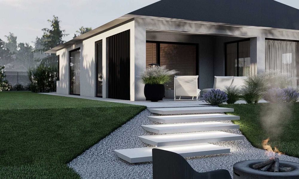 Stopnie schodowe betonowe | beton architektoniczny | stopnie ogrodowe