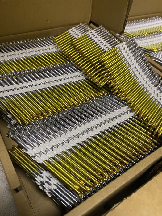 Цвях під нейлер 50/65/75/90мм в асортименті кут 21-30/34 пластик/папір