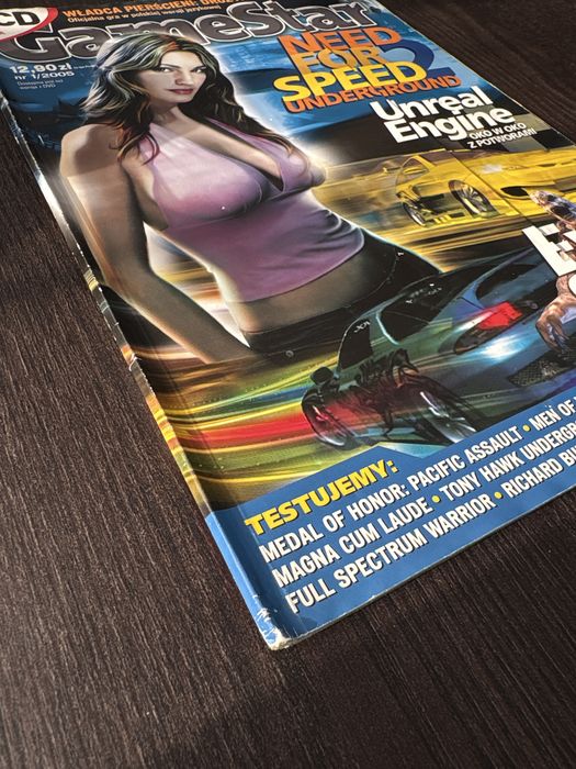 GameStar nr 1/2005 magazyn/czasopismo o grach (artykuł o Need for Speed Underground 2)