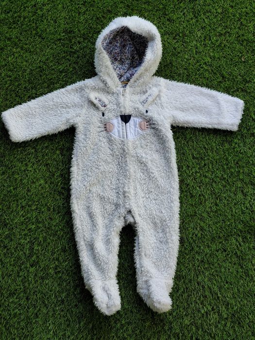 Теплий чоловічок з каптуром Mothercare Зайчік
