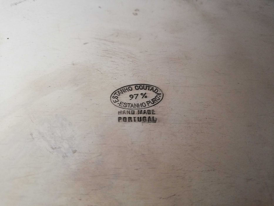 Terrina antiga em puro estanho