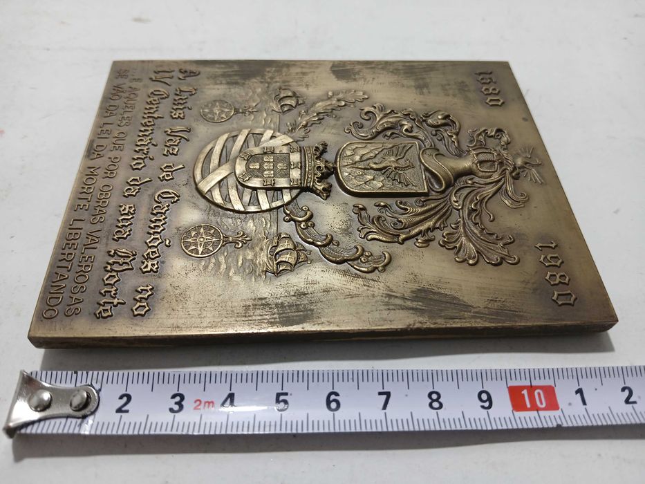 Medalha em Bronze - Luís Vaz de Camões - Centenario da sua morte 1980