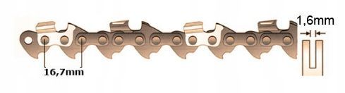 Łańcuch Do Stihl 325 1,6mm 62 Ogniwa Ms 260,261