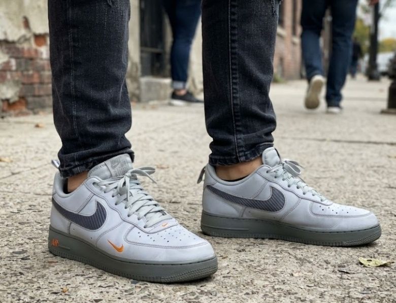 Nike Air Force 1 '07 Wof Grey Kumguat кросівки чоловічі 30 см