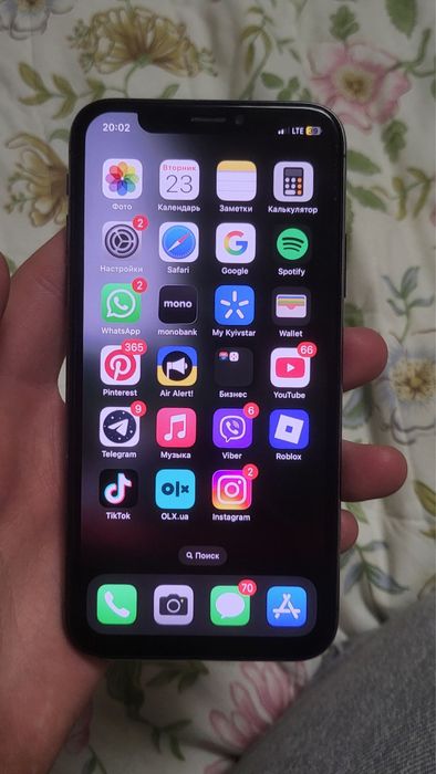 iPhone X 64gb 100% akb