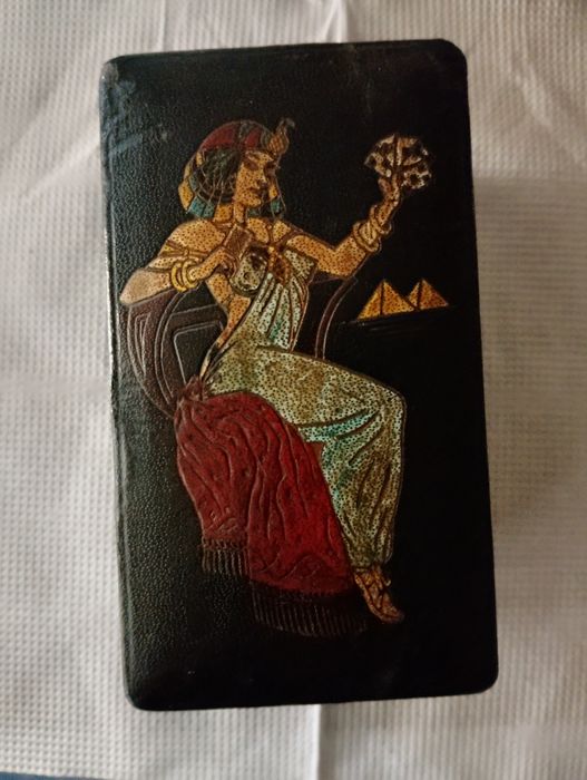 Caixinha porta cartões, vintage, AMBAR