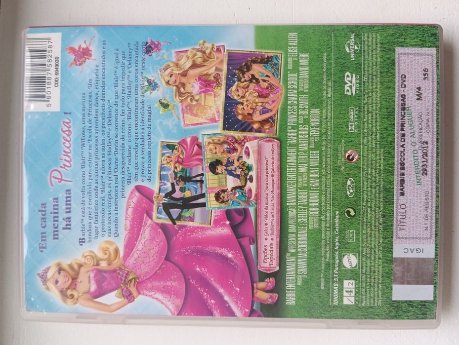 DVD Barbie escola de princesas