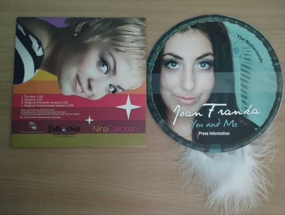 Компакт диски співаків учасників Євробачення