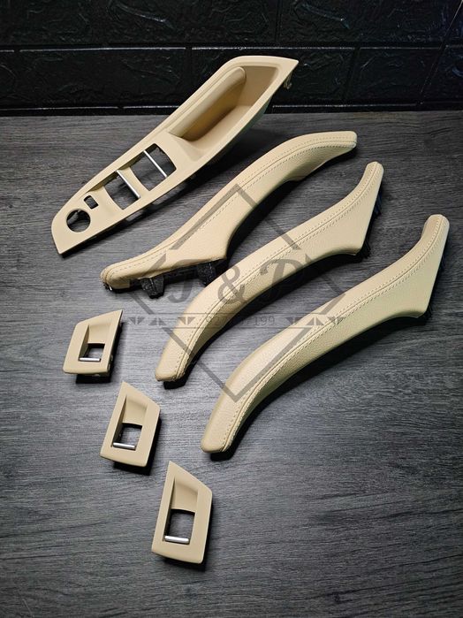 Pack TOTAL Puxadores Pele Porta Interior BMW F10 F11 18 Série 5 -NOVOS