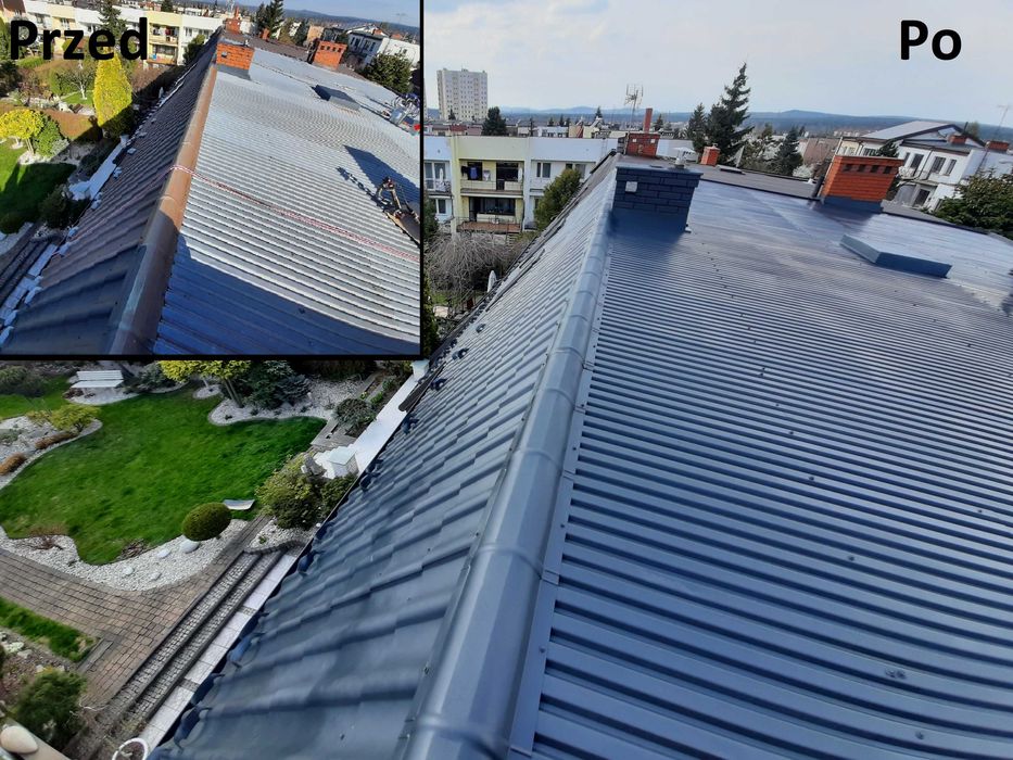 Malowanie dachów 10 lat gwarancji