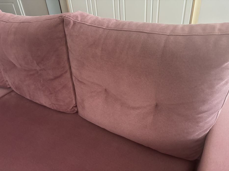 Pikowany narożnik z pojemnikiem i funkcją spania typu delfin