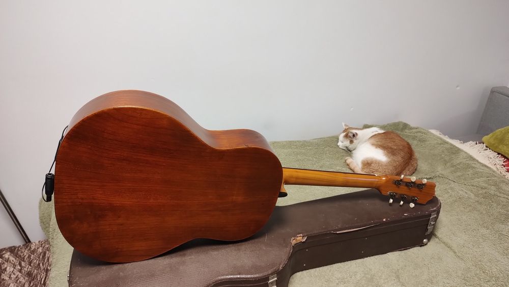 Gypsy jazz guitar Hans Hau lutnicza gitara elektroakustyczna CASE !!