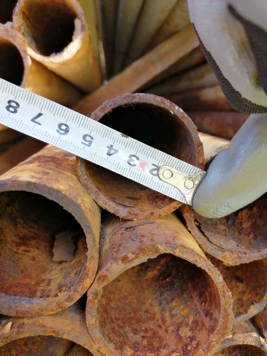 Rury stalowe fi 51  dł 6 i 6.5m,słupki do siatki, ogrodzenie