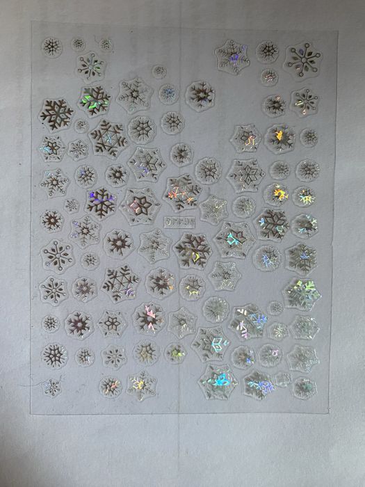 Слайдеры-наклейки для ногтей (новый год,кружева, леопард, морские)