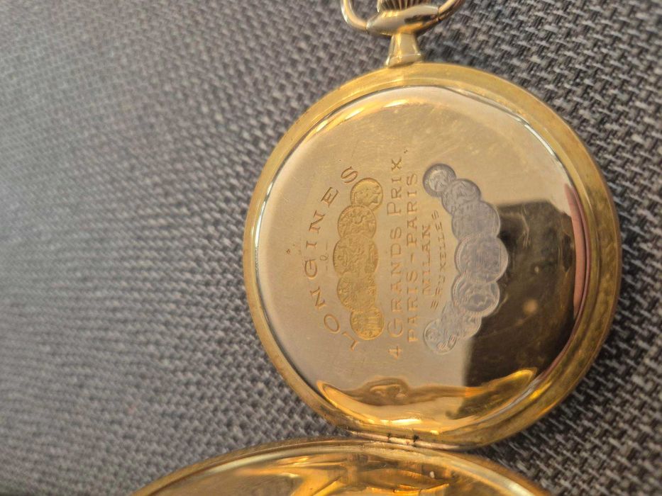 Relógio de bolso Longines em ouro 18K – 1909