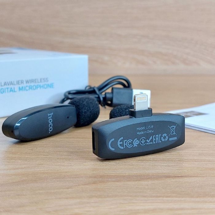 Микрофон петличка для iphone Hoco L15 Lightning