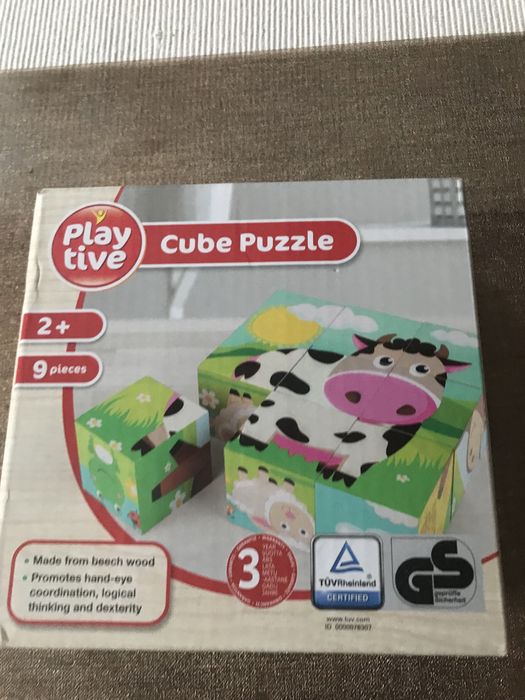 Klocki drewniane  Cube Puzzle Playtive  2 +