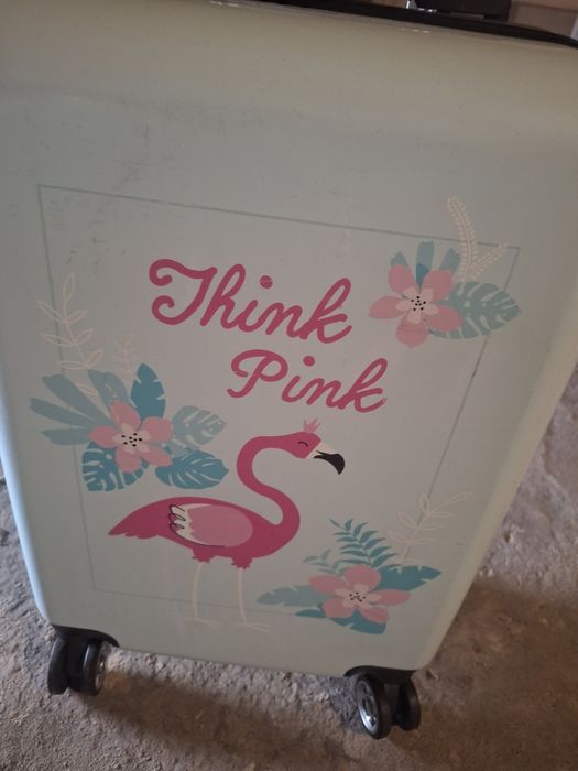 Walizka dziecięca z flamingiem