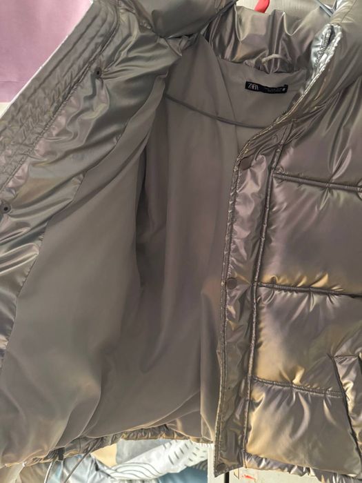 Пуховик Zara теплый