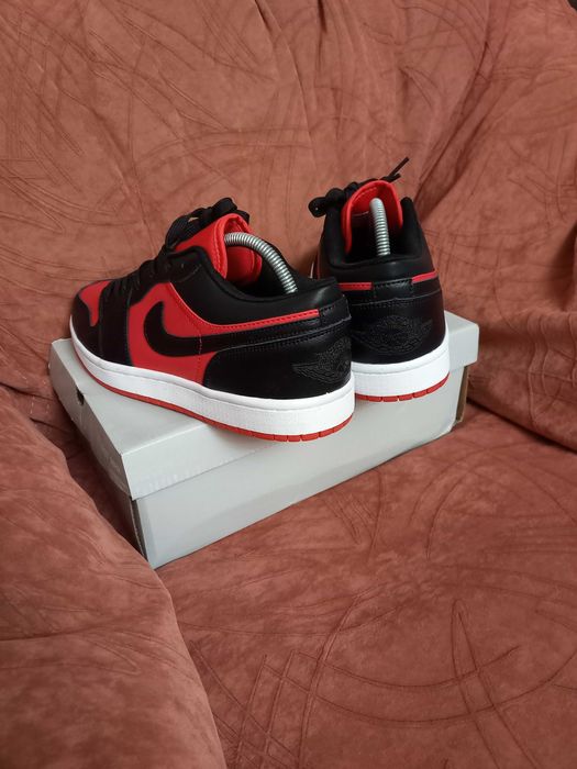 Акція кросівки чоловічі шкіряні Nike ( Найк) Air (Аір) червоно-чорні
