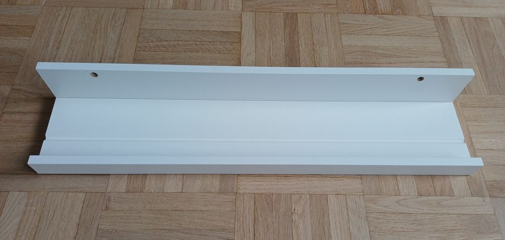 Zestaw 2 białych półek, półki