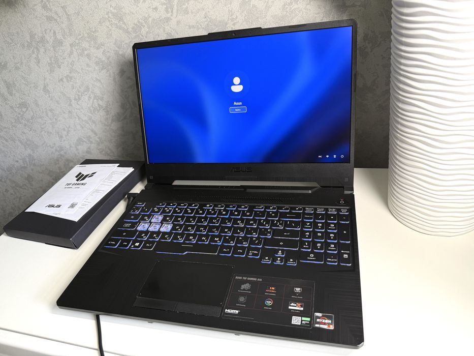 Asus Tuf A15/GTX1650/Ryzen5-4600H/16GB/512GBНоутбук.