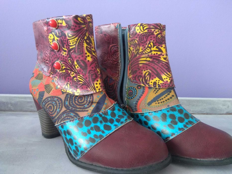 botki kolorowe krótkie rozmiar 36