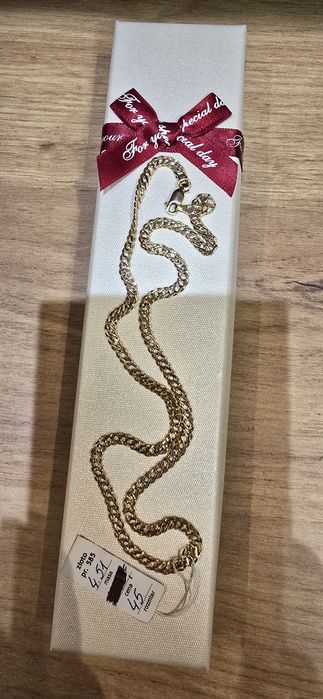 Złoty łańcuszek pr. 585 (14K) – waga 4,51 g, długość 45 cm Idealny na prezent