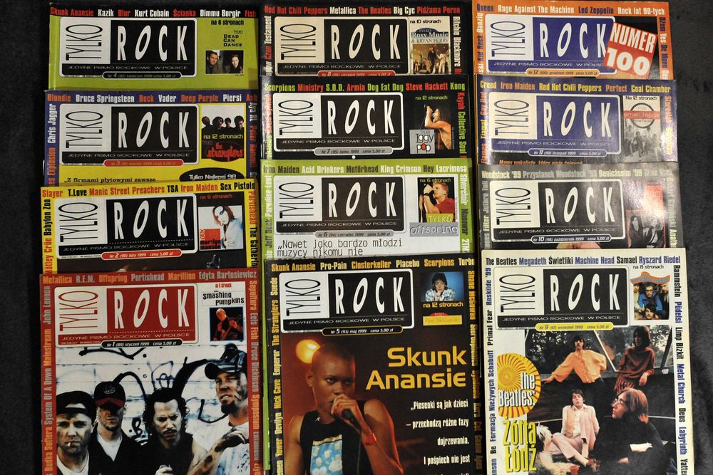 magazyn muzyczny TYLKO ROCK rok 1999 + 2 szt 2000