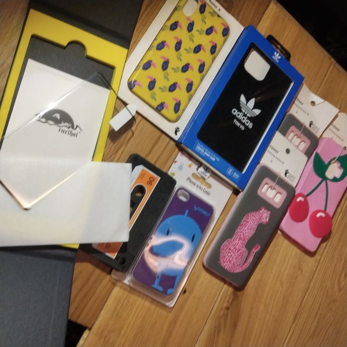 Szkło har S10 ,etui 7 szt. iPhone,Samsung