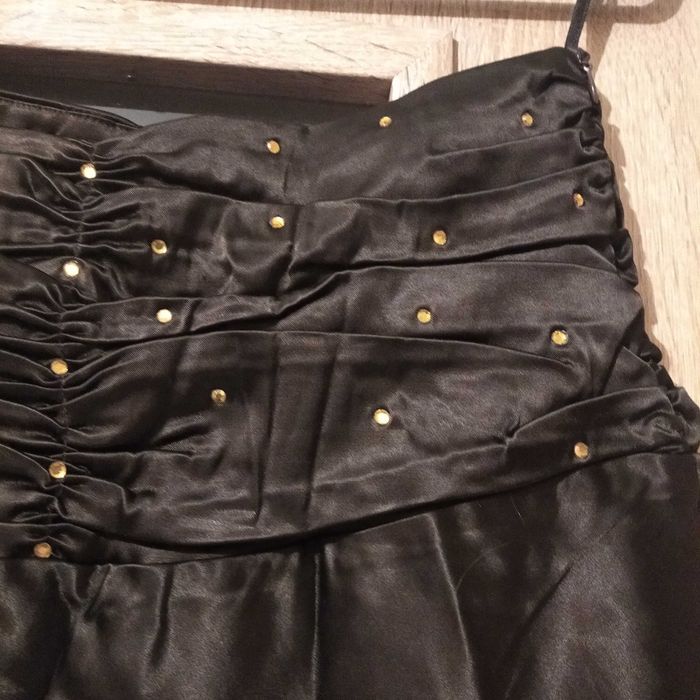 Spódnica atłasowa, rozmiar 38, kolor brązowy