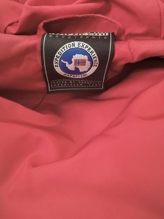 Napapijri kamizelka czerwona puch nat. S