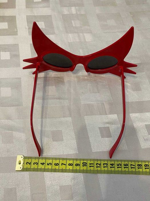 Czerwone okulary diabła HALLOWEEN