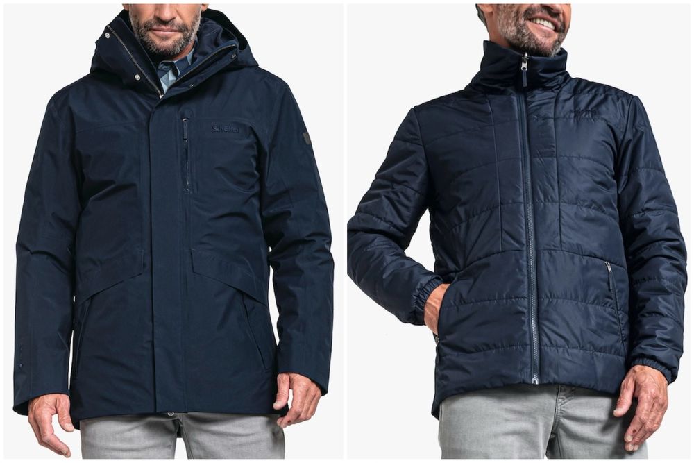 Зимова парка куртка вітровка 3в1 Schöffel Warsaw на мембрані Gore-Tex