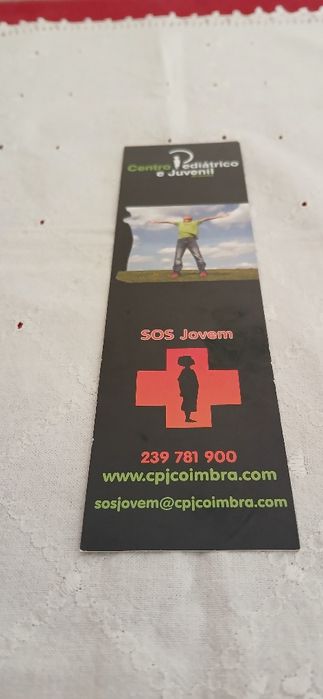 Marcador de livro, SOS Jovem, novo