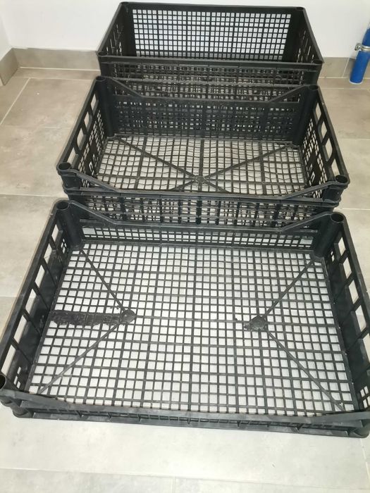 Skrzynki plastikowe ażurowe 60cmx40cm 3 różne wysokości