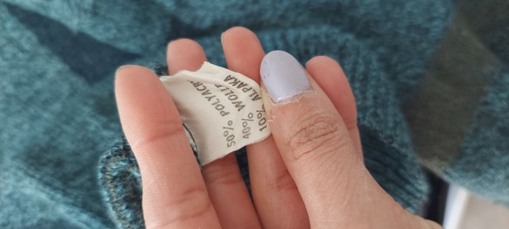 Sweter wełniany retro