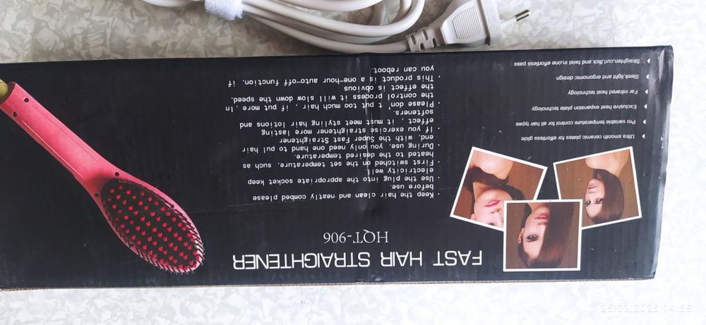 Продам електричний гребінець вирівнювач Fast Hair Straightener HQT-906